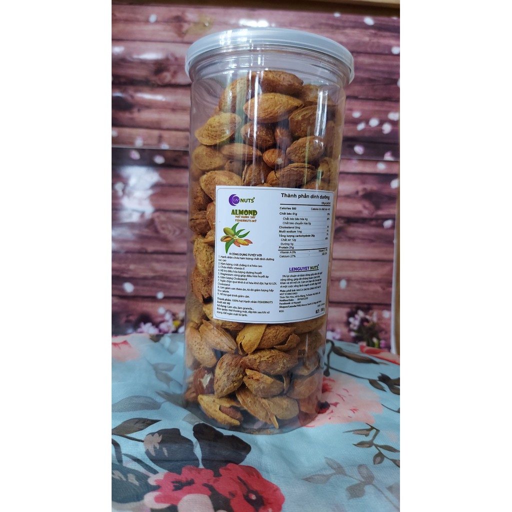 Hạnh nhân Mỹ rang bơ, muối 500g, hạnh nhân vị đậm đà, vỏ mỏng, phù hợp nhâm nhi ngày Tết | BigBuy360 - bigbuy360.vn