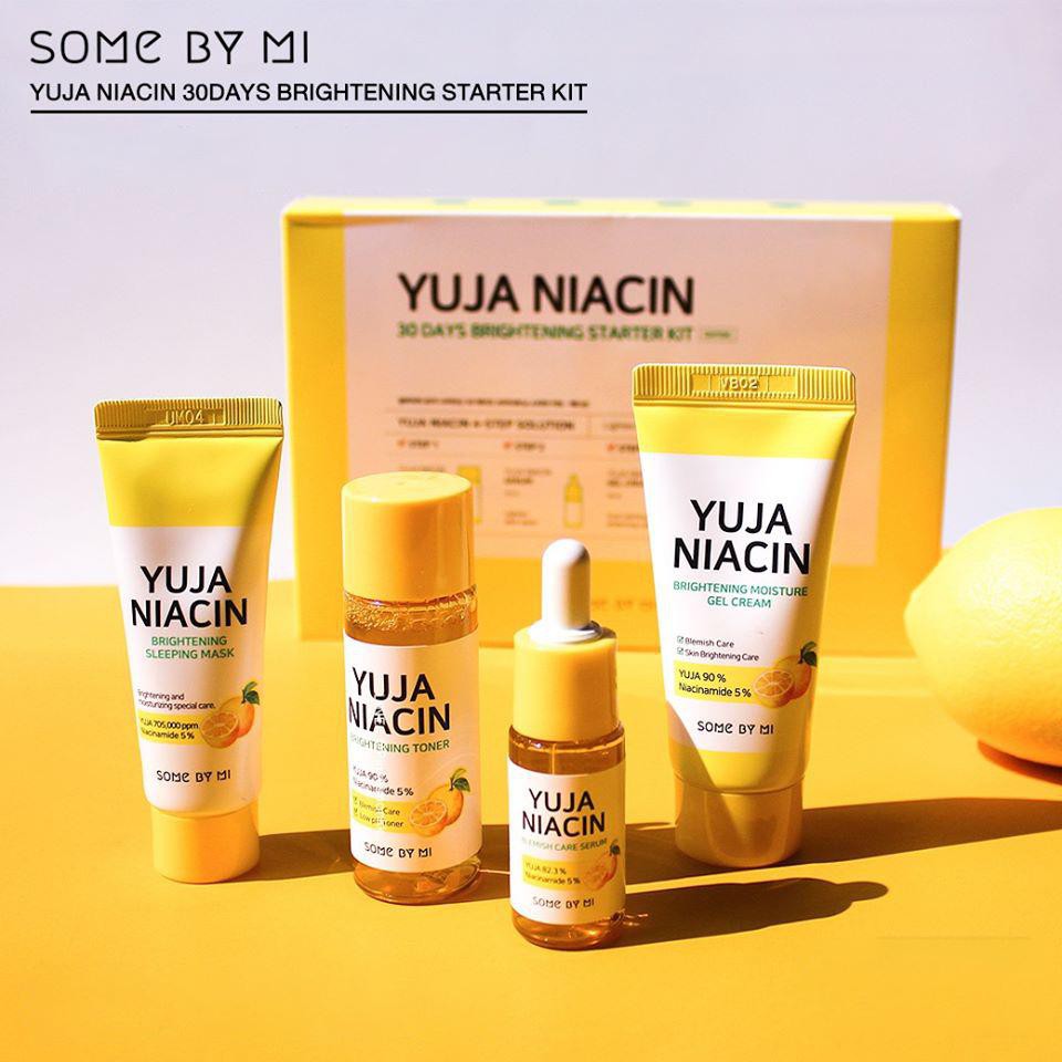 Bộ Kit Dưỡng Trắng Sáng Da, Mờ Thâm, Nám Some By Mi Yuja Niacin 30 Days Brightening Starter Kit