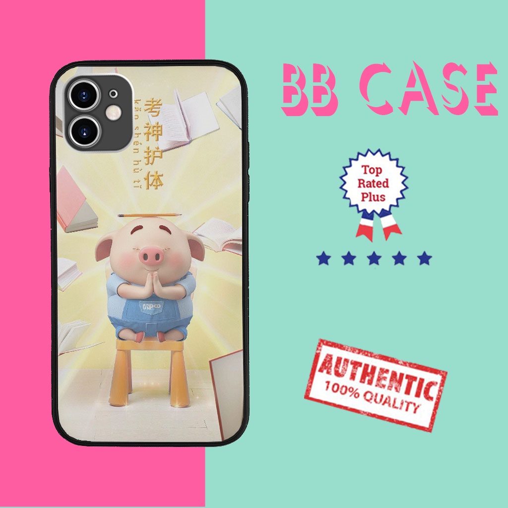 Ốp IP heo con lười học ốp đt ngộ nghĩnh chú heo lười học cực đáng yêu dành cho Iphone 5 đến 12 Promax PIG20210143