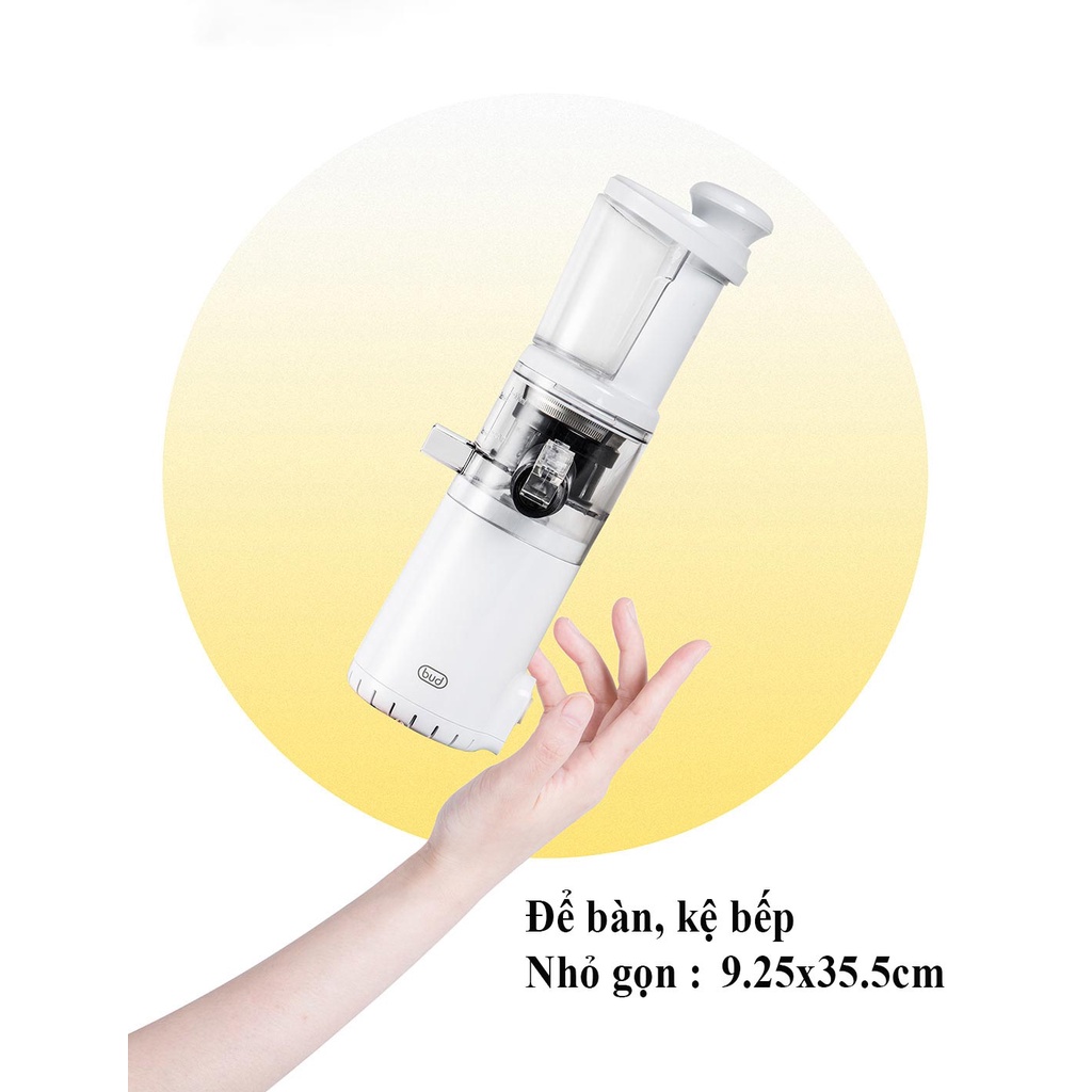 Máy Ép Chậm Mini Xiaomi Bud Bj08 Ép Trái Cây Hoa Quả Tốc Độ Chậm, Ép Nước Kiệt Bã, Phiên Bản Nhỏ Gọn Dùng Cá Nhân