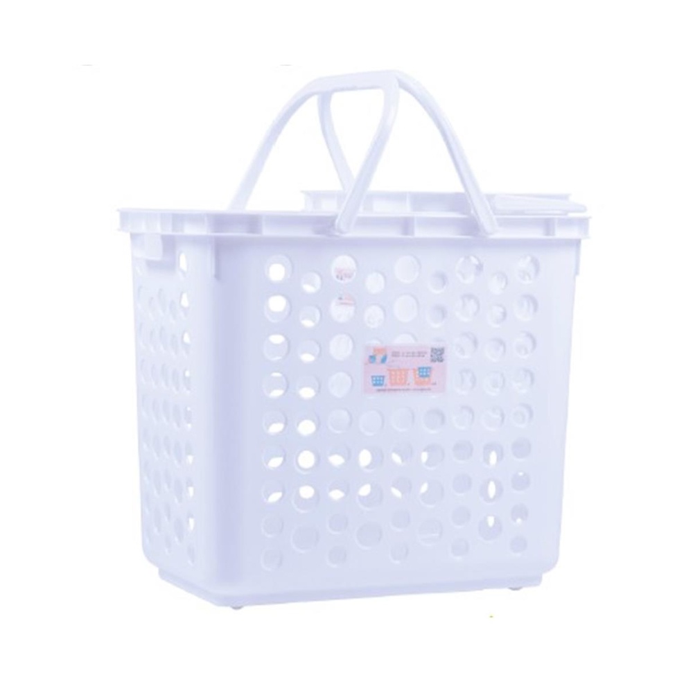 HomeBase API Giỏ đựng đồ bằng nhựa loại A #5050 Thái Lan W28,5xH24xD31,5cm xanh dương