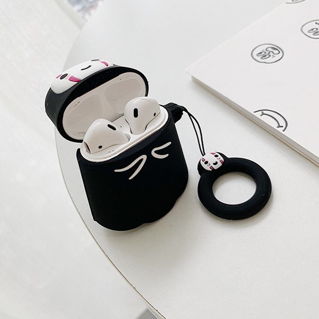 Vỏ case ốp tai nghe airpod 2 i12 airpods cute chống va đập cho hình vô diện anime đáng yêu ngộ nghĩnh