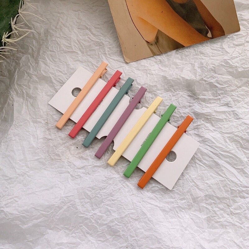 1 Chiếc kẹp tóc lớn kim loại màu sắc dễ thương nhiều kiểu dáng phong cách Hàn Quốc phụ kiện tóc.
