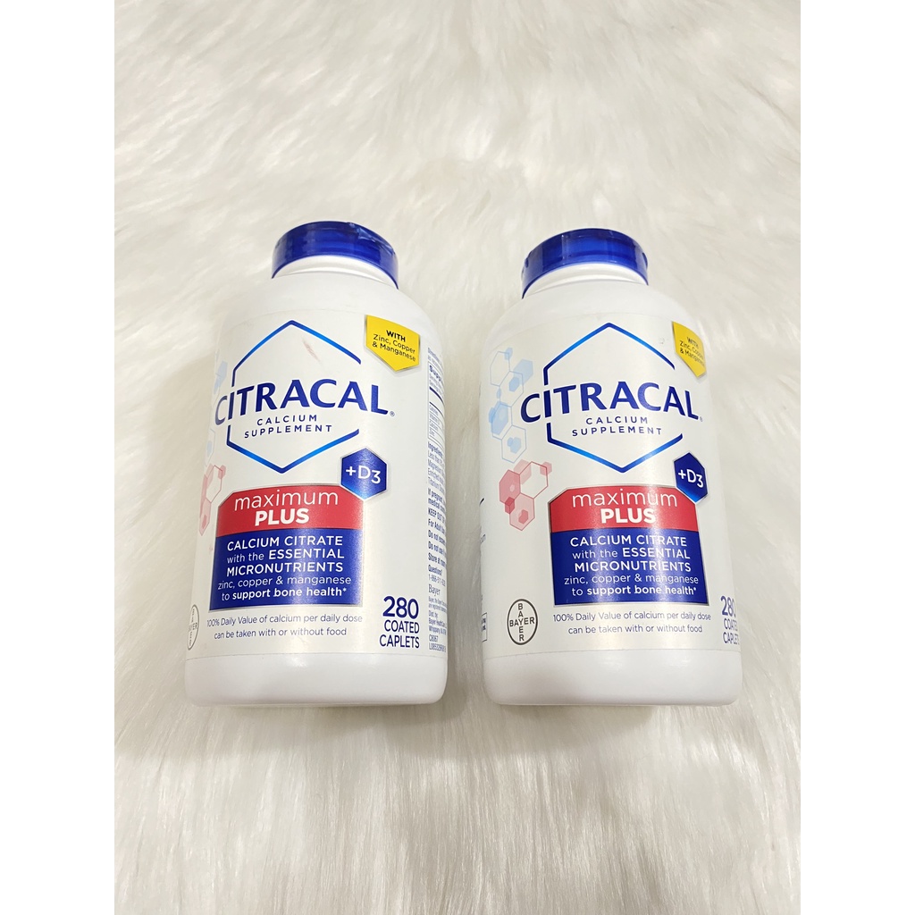 Viên uống bổ sung Canxi Citracal Maximum Calcium Citrate +D3 280 viên