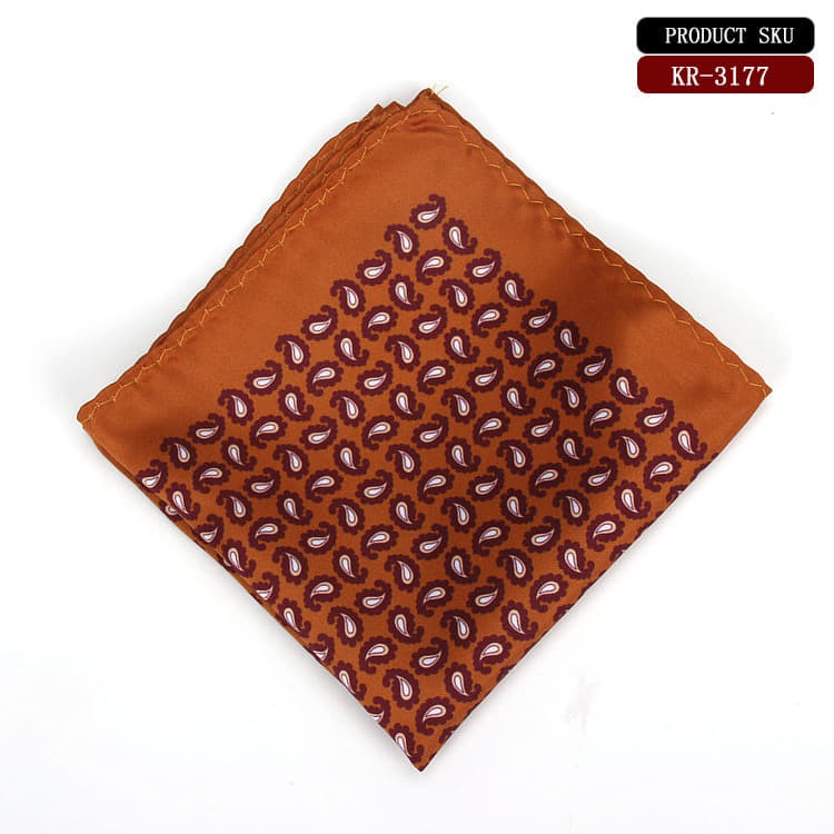 Khăn cài áo vest cho nam _Pocket square hình móc số 9