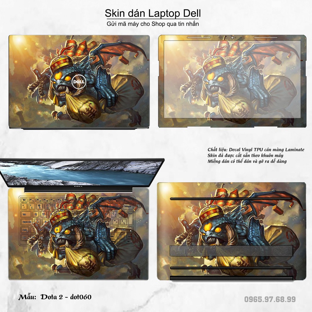 Skin dán Laptop Dell in hình Dota 2 nhiều mẫu 10 (inbox mã máy cho Shop)