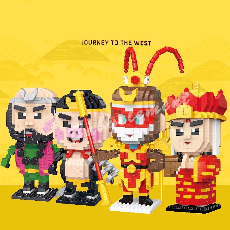 Đồ Chơi Lắp Ráp Nhân Vật Hoạt Hình The Journey to The West tangseng The Monkey King