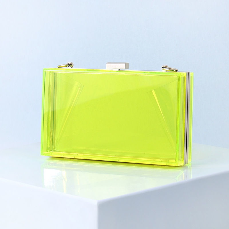 Túi Xách Vuông Acrylic Trong Suốt Màu Kẹo Thời Trang Mùa Hè Mới Cho Nữ