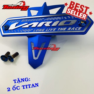 MẶT NẠ BẢNG TÊN NGUYÊN KHỐI MÀU XANH DÀNH CHO XE VARIO ( TẶNG 2 ỐC TITAN )