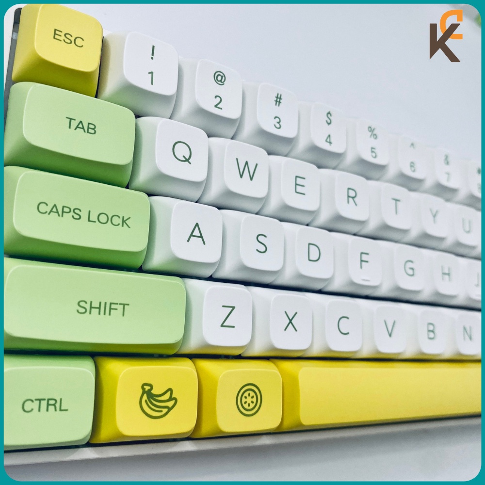 Nút Bàn Phím cơ Keycap Banana Chuối PBT XDA Dành Cho Bàn Phím Cơ
