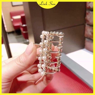 Sét 3 kẹp tóc đính đá hàn quốc