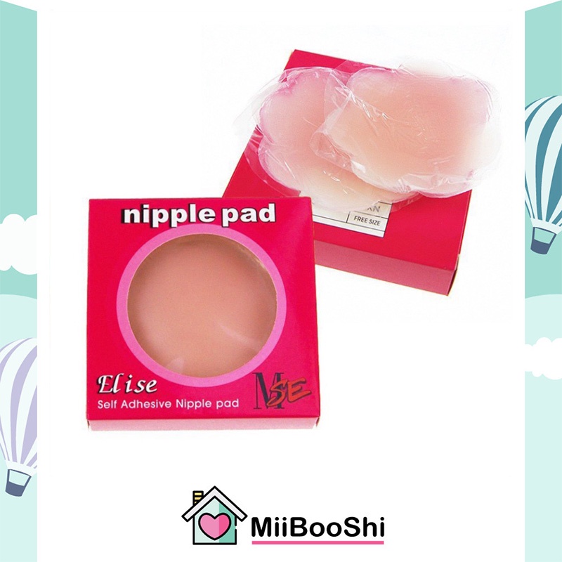 Miếng dán ngực silicon dán ti mềm nhẹ siêu mỏng ôm khít không keo không bám bụi dùng được nhiều lần MiibooShi L1.043
