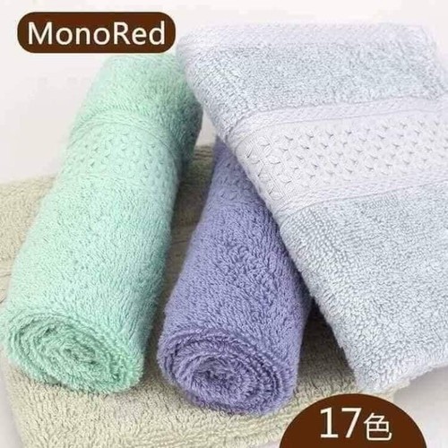 Set 3 khăn mặt Monored xuất Nhật cotton cao cấp mềm mịn 34x34 cm