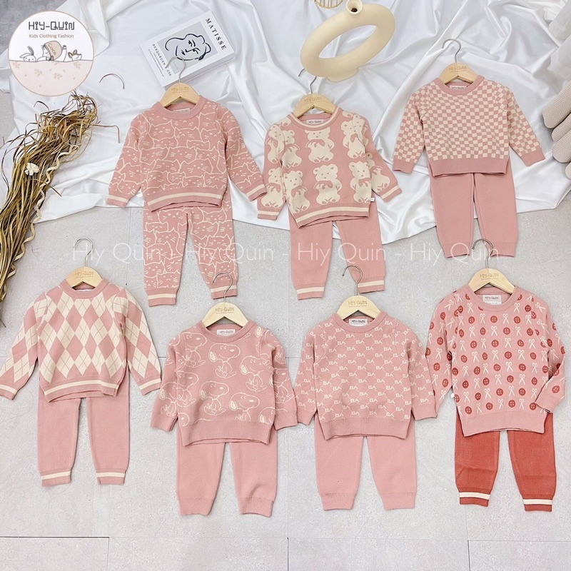 Bộ len lông thỏ cực dày ấm cho BÉ TRAI - BÉ GÁI