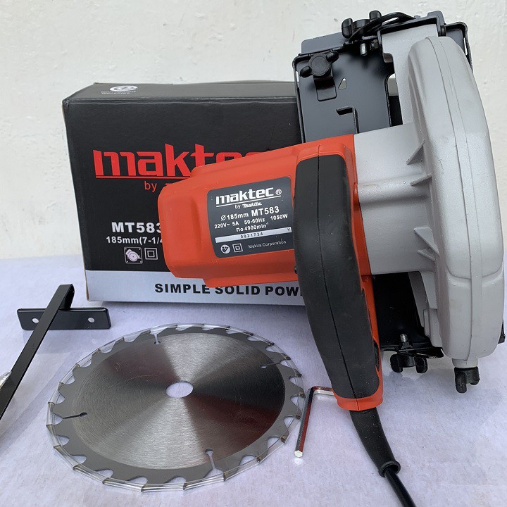 Máy Cưa Đĩa Maktec MT583 Máy Cưa Gỗ 1050W Tặng Kèm 1 Lưỡi Cưa Theo Máy