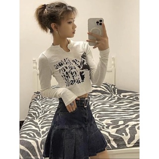 Áo thun gân croptop