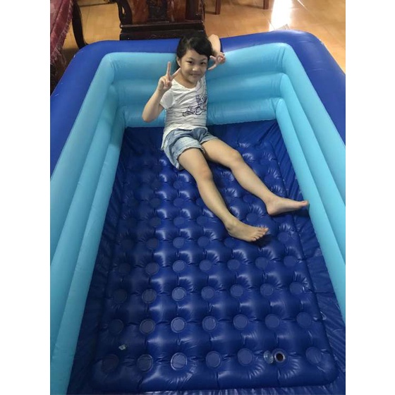 Hồ bơi phao cho bé 2m6,2m1,1m8,1m5, bể bơi phao cho bé 3 tầng cỡ lớn có bộ vá bể ,Bể bơi trẻ em, bảo hành 1 đổi 1