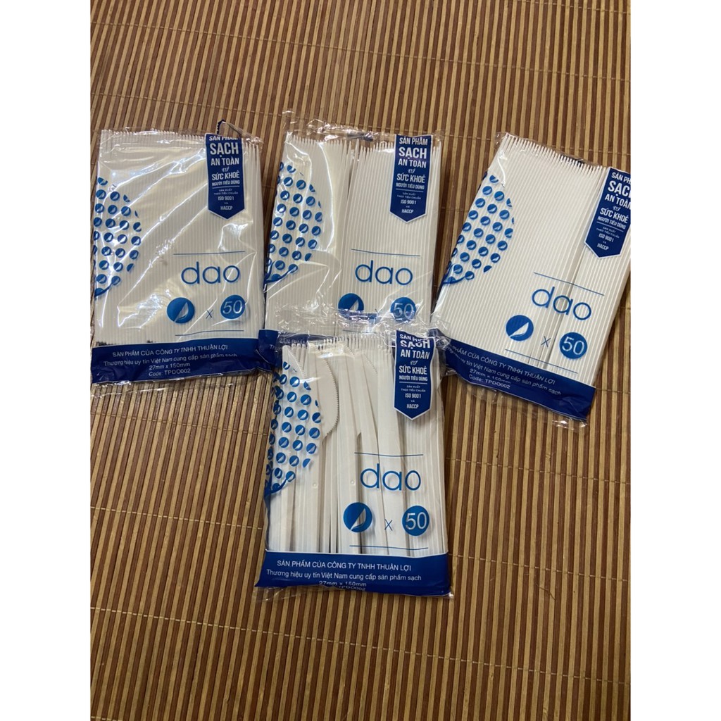 Combo 50 Dao  nhựa dùng 1 lần loại đẹp của Thuận Lợi