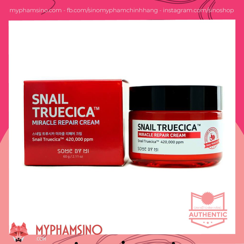 [CHÍNH HÃNG] Kem dưỡng Some By Mi Snail Truecica Miracle Repair Cream