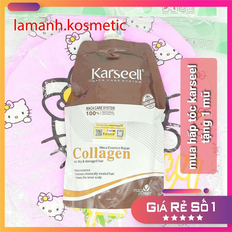 [💥 RẺ VÔ ĐỊCH ] KEM HẤP Ủ TÓC HOÀN HÌNH  COLAGEN KARSEELL TÚI  500ML SIÊU PHỤC HỒI TÓC YẾU NÁT | BigBuy360 - bigbuy360.vn