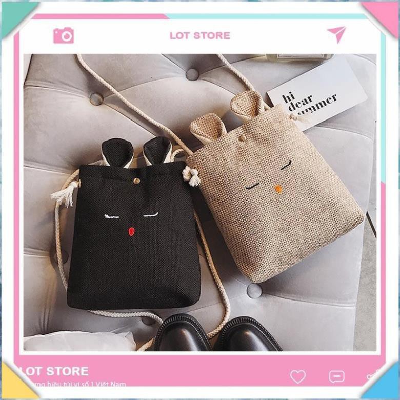 Túi tote vải đeo chéo YOSI canvas bag giá rẻ đẹp đi học ULZZANG PT3 TX03