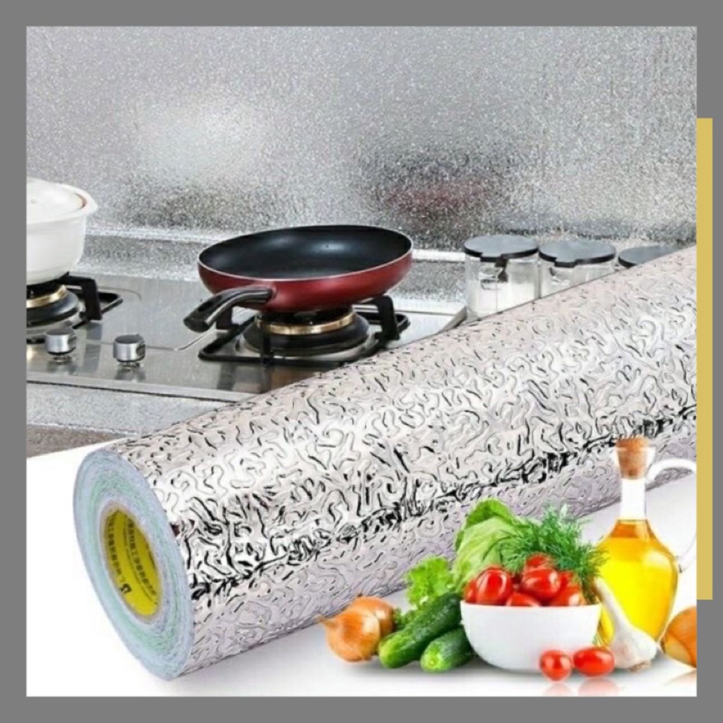 Cuộn giấy bạc dán bếp cách nhiệt, decal dán bếp cao cấp