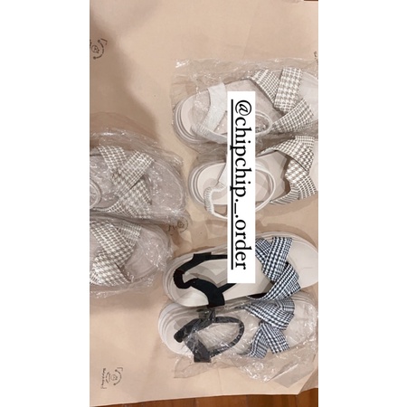 SẴN Dép sandal caro nữ tính độn đế siêu xinhh ulzzang CÓ ẢNH | VIDEO THẬT