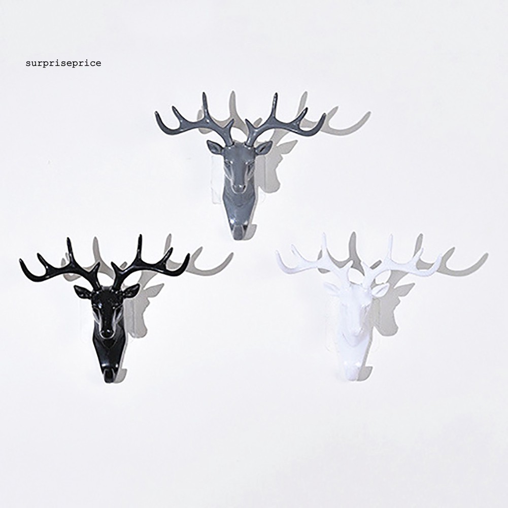 Móc treo đồ gắn tường hình đầu hươu thời trang