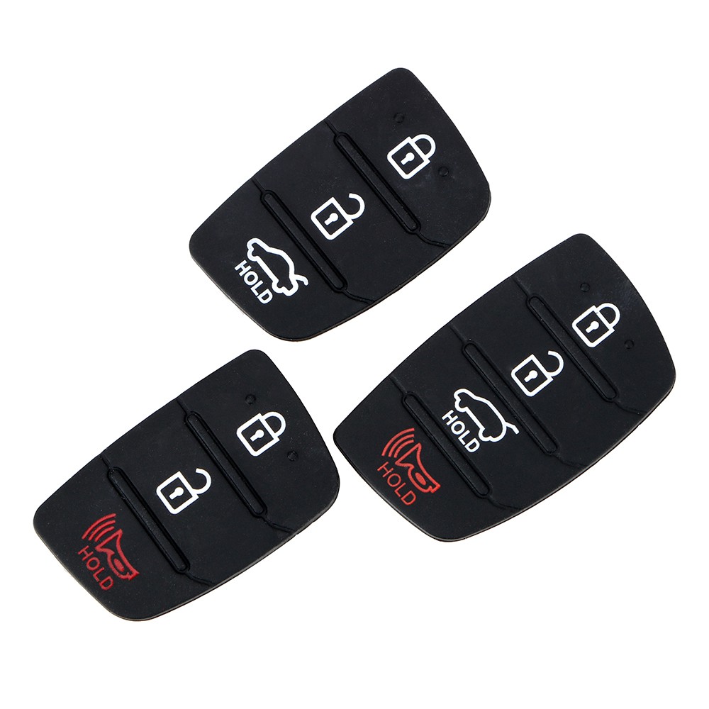 1 Nút cao su 3 / 4 nút bấm thay thế cho chìa khóa xe Hyundai Ix35 Ix45 chất lượng
