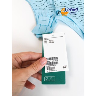 Set 2 áo ba lỗ xanh/ghi [HM Authentic] - Ảnh thật