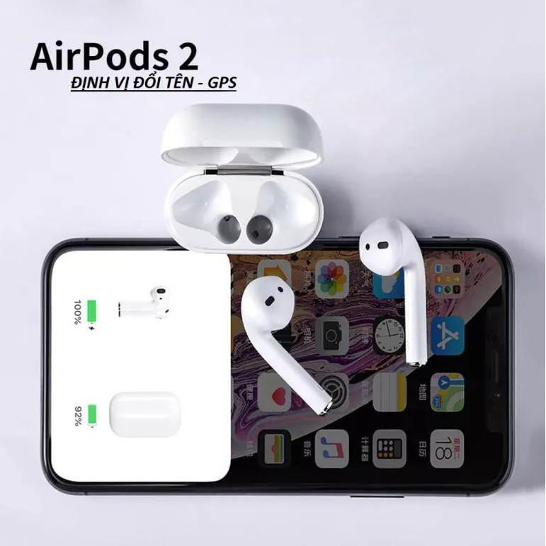 Tai Nghe Bluetooth ⚡FREE SHIP ⚡ Tai Nghe Không Dây Phiên Bản Cao Cấp, Sạc Không Dây, Định Vị, Đổi Tên Cho IOS và Android | BigBuy360 - bigbuy360.vn