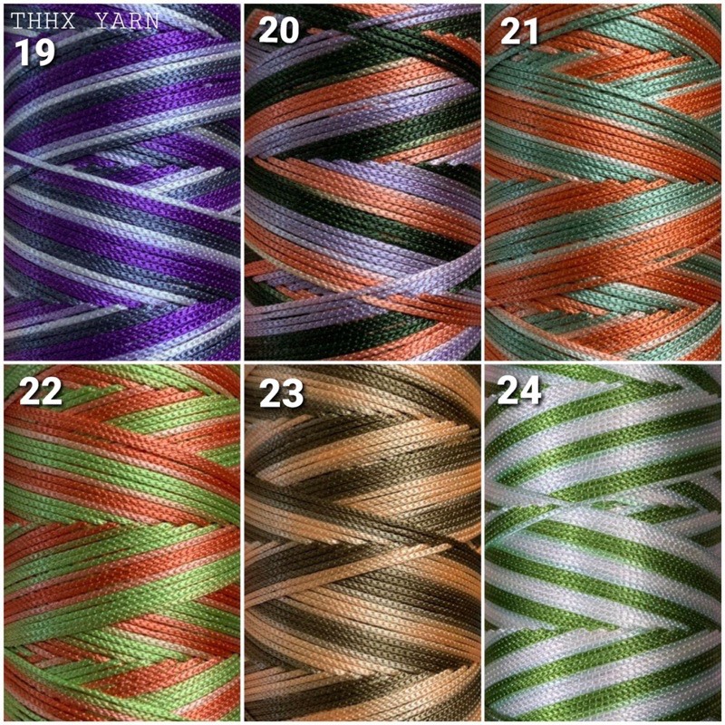 Sợi dù 1mm loang ống màu 1-31