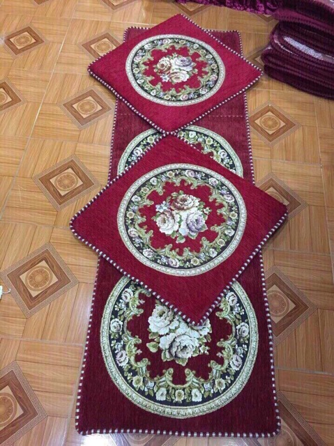 Đệm ghế hoàng gia phong cách tây âu 3 phân nhập khẩu