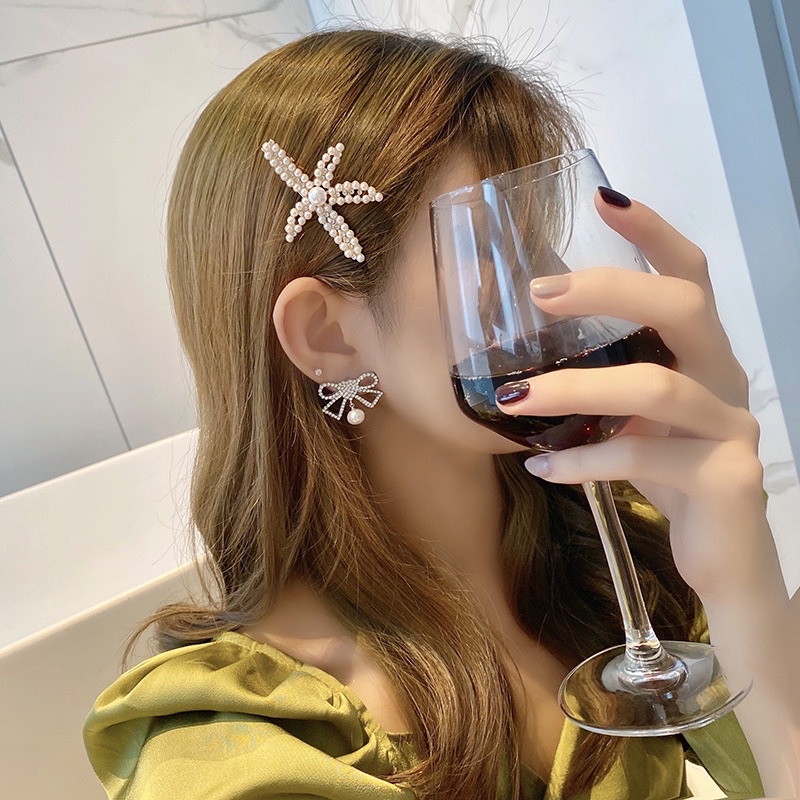 Kẹp tóc đính đá nhiều kiểu, cài tóc nữ tính Hàn Quốc