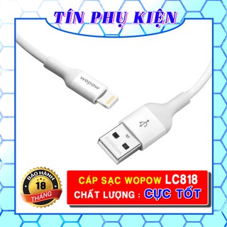 CÁP SẠC NHANH IPHONE WOPOW LC818 | CHẤT LƯỢNG CỰC KÌ TỐT | CHÍNH HÃNG