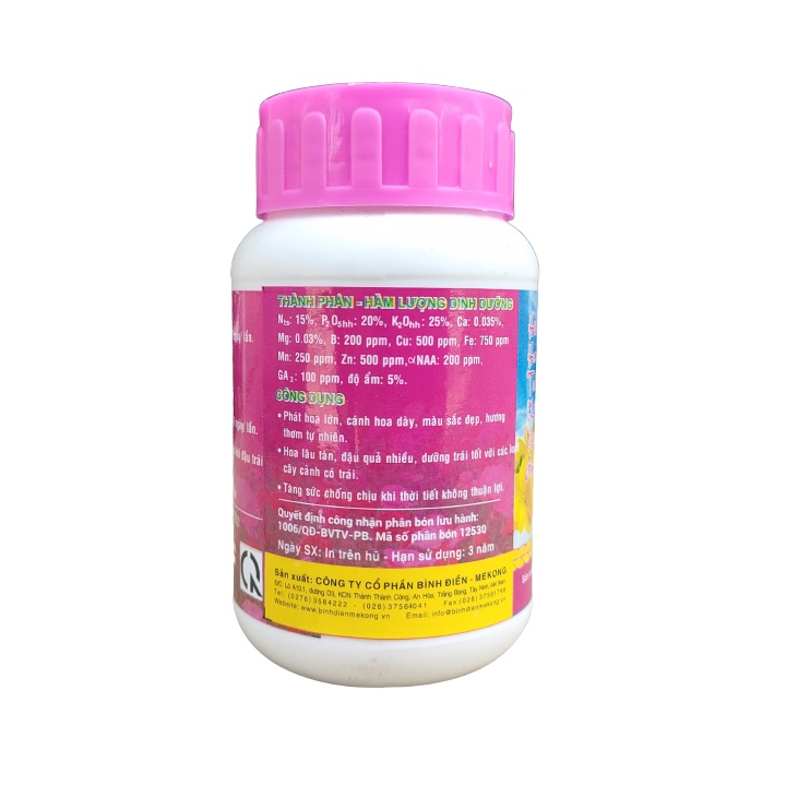 Phân bón lá Đầu Trâu 901 dưỡng hoa lâu tàn lọ 100g