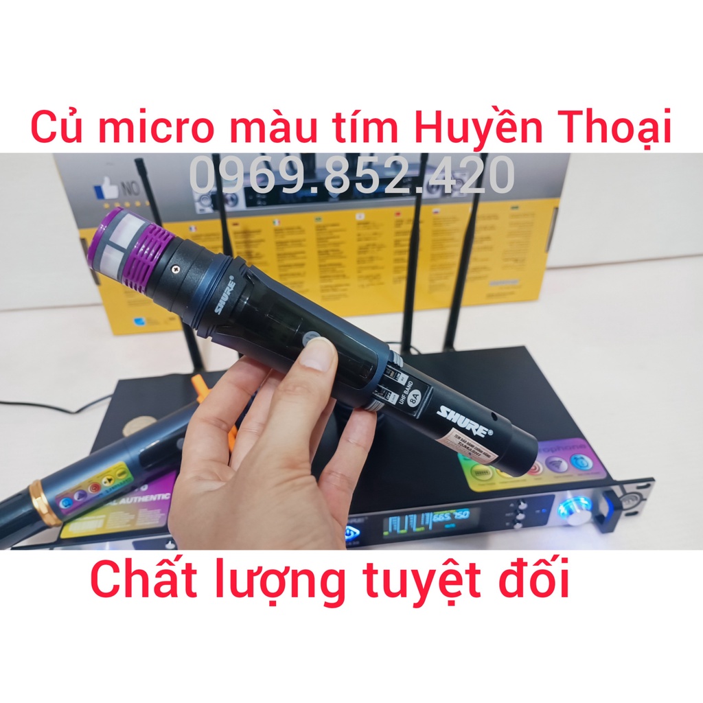 Micro không dây . Micro shure UGX 30 Thế hệ mới hát karaoke hay nhẹ chất lượng âm thanh sống động