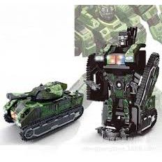 (BÁN LỖ LẤY ĐƠN) Bộ đồ chơi siêu nhân biến hình thành xe tank dùng pin có nhạc, đèn dành cho bé trai trên 1 tuổi