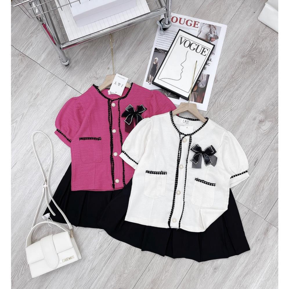 [ 𝐅𝐑𝐄𝐄 𝐒𝐇𝐈𝐏 ] SÉT DẠ REN NƠ CHÂN VÁY VIỀN MÍ