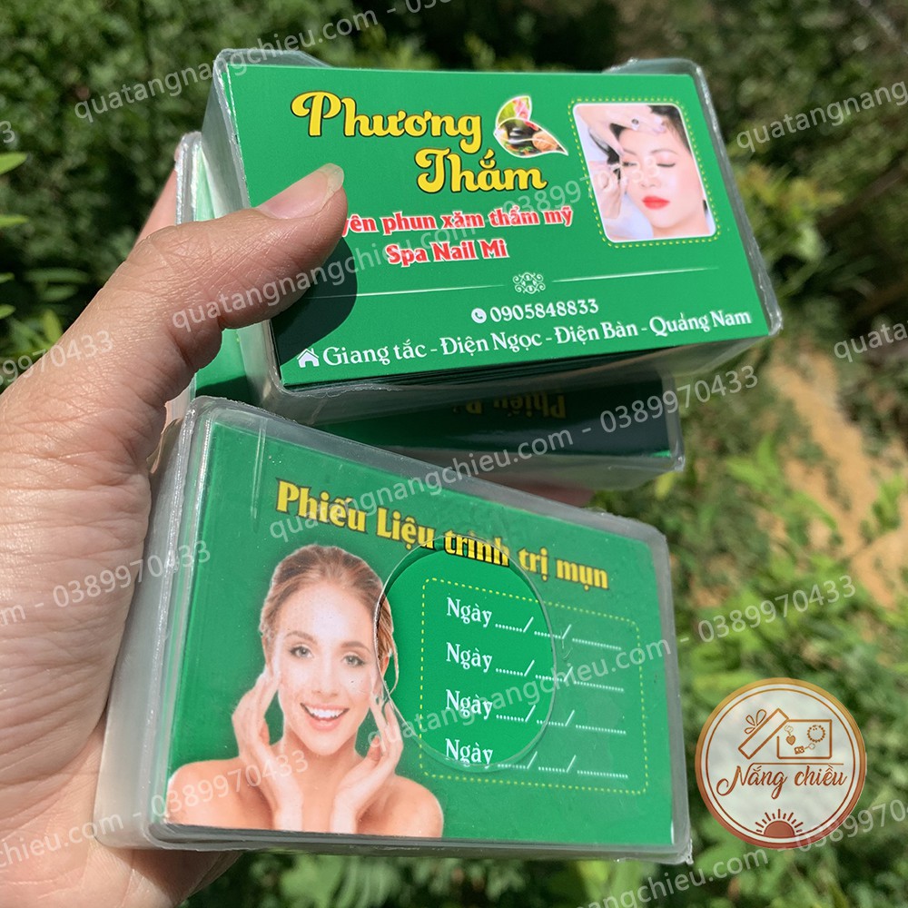 Thẻ card visit cho tiệm nail, phun xăm thẩm mỹ, thẩm mỹ viện , in theo yêu cầu, mẫu mã đa dạng cho khách chọn lựa