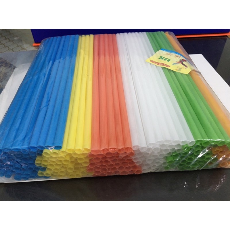 Ống hút nhựa nhiều màu 150gr