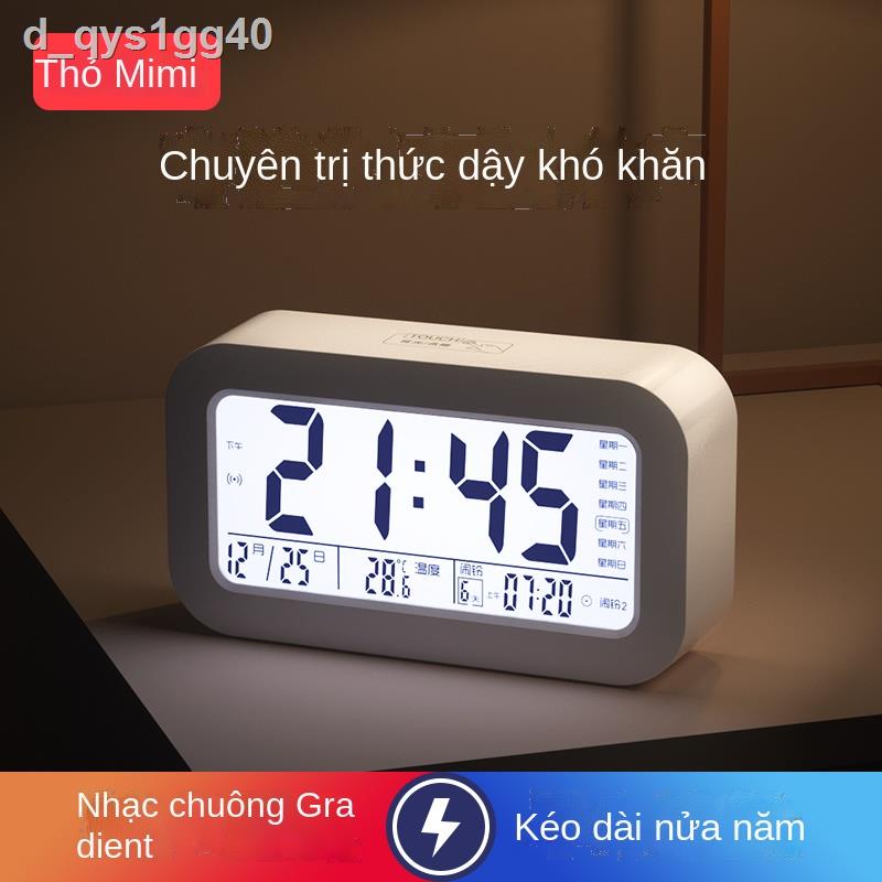 Đồng hồ báo thức thỏ Mimi cho học sinh với đồng hồ nhỏ điện tử 2021 mới thông minh báo thức hiện vật cho bé tr