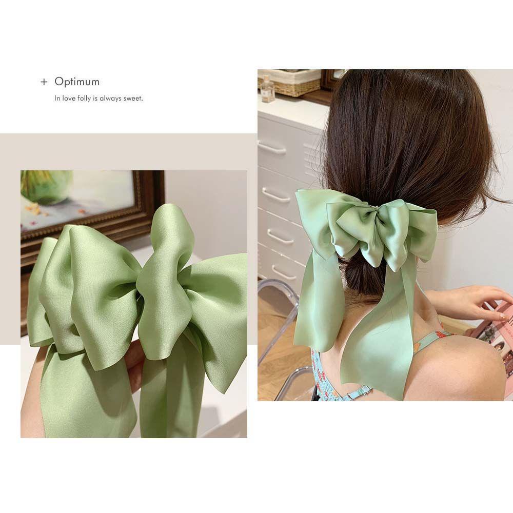 Kẹp Tóc Hình Nơ Sợi To Thời Trang Cho Nữ