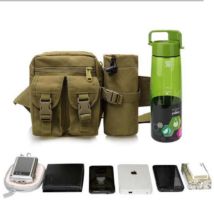 Túi Đeo Hông Chiến Thuật Phong Cách Army Phượt 💝FREESHIP💝 Có Ngăn Đựng Chai Nước, Vải Dù Độ Bền Cao -BH 3 tháng | BigBuy360 - bigbuy360.vn
