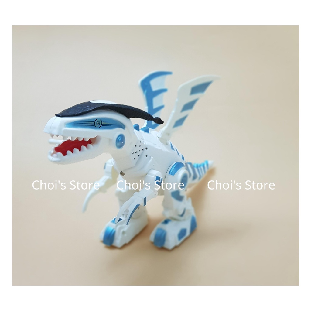 Đồ chơi khủng long có cánh biết đi, chiếu đèn 2 màu vàng, trắng Choi Store 56