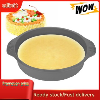 Allinit [SẴN HÀNG]ALLINIT Khuôn nướng bánh hình tròn 9 inch bằng silicone Chống dính làm Bánh Ngọt