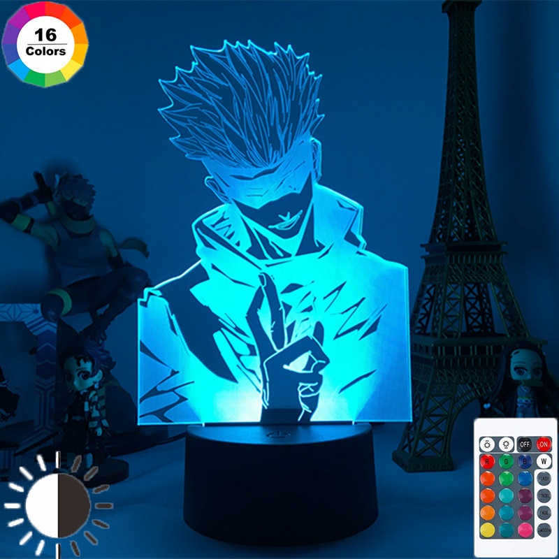 Đèn Ngủ Led 3d Hình Jujutsu Kaisen Trang Trí Phòng Ngủ