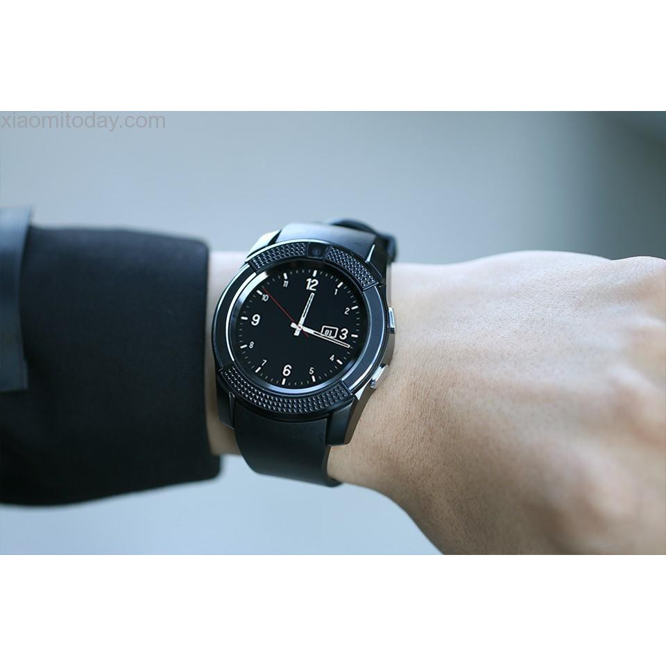 Đồng hồ thông minh mặt tròn Smartwatch V8 có khe gắn sim và thẻ nhớ