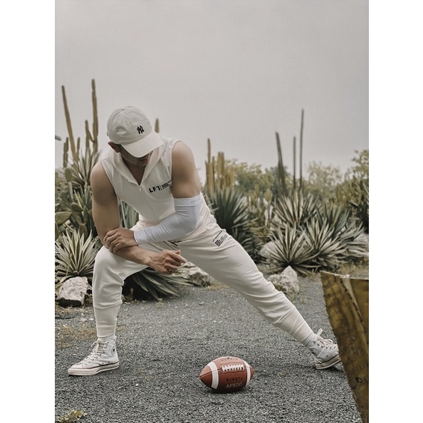 ⚡️BỘ HOODIE ZIP CUTOFF  | Trắng đá phiến