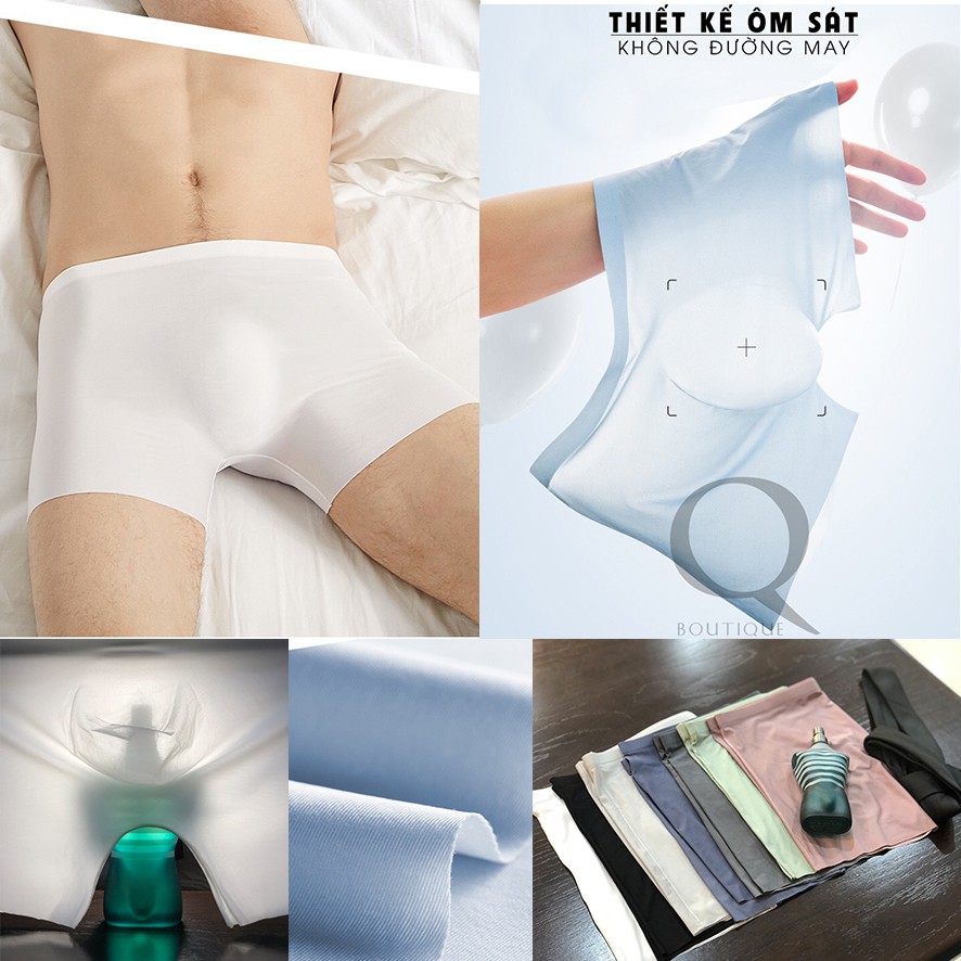 Quần lót nam thun lạnh siêu thoáng mát -mặc như không mặc - quần lót nam thun lạnh - boxer